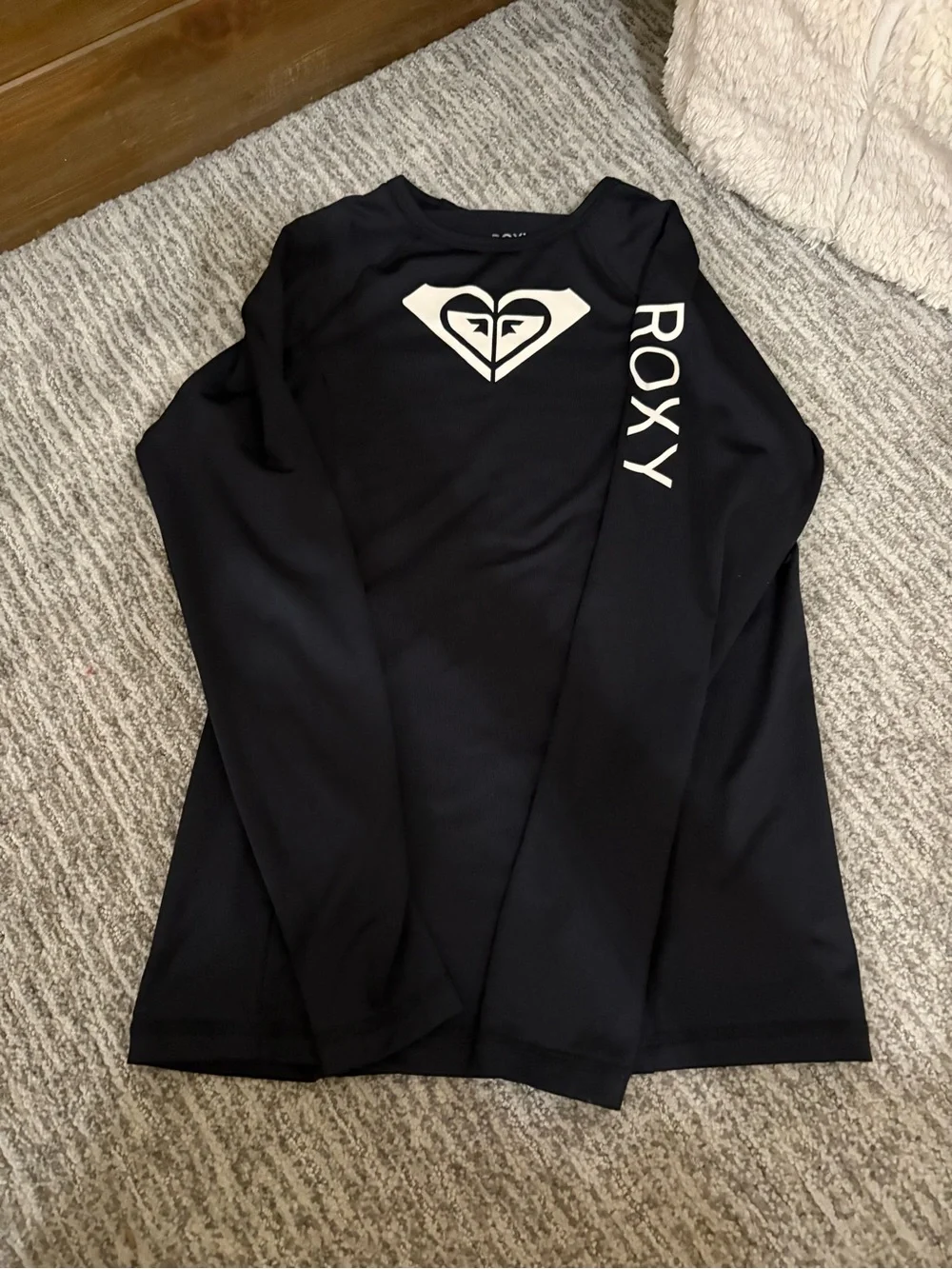 Two for one deal Roxy teen girls Long-Sleeve Rash-guard - Orange & Black